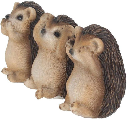 Nemesis Now Three Wise Hedgehogs Figurine 9cm Brown Single