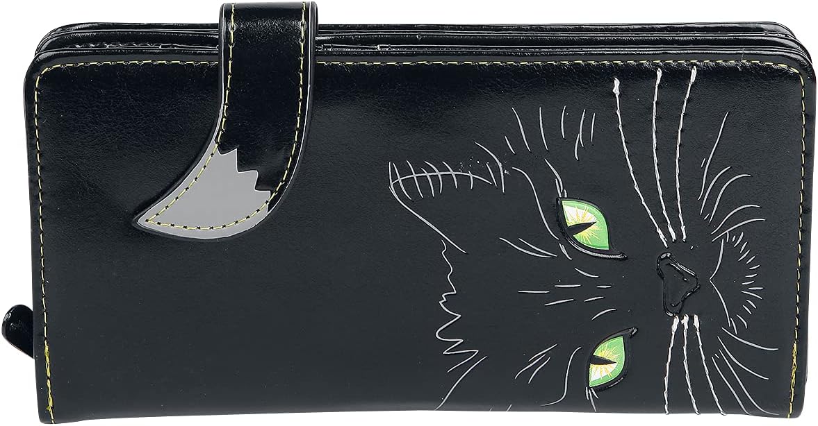 Nemesis Now Lucky Cat Purse 19cm Black, PU