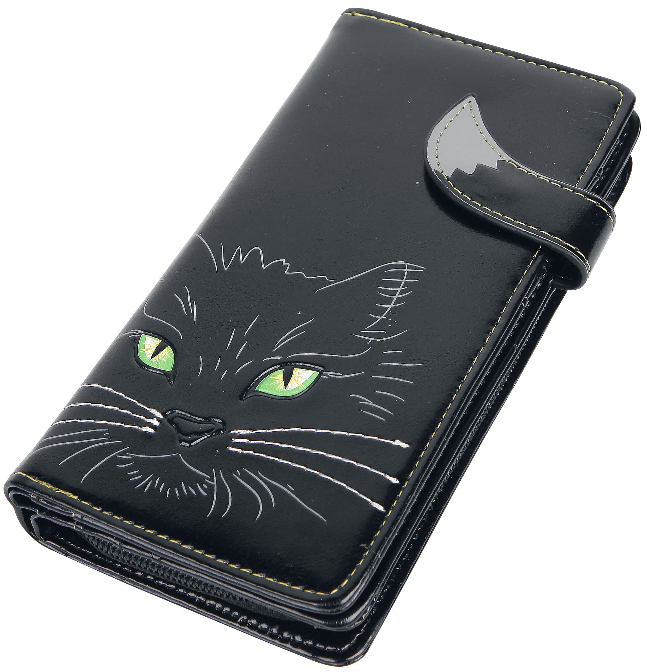 Nemesis Now Lucky Cat Purse 19cm Black, PU
