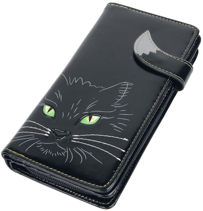 Nemesis Now Lucky Cat Purse 19cm Black, PU