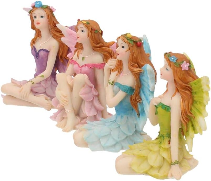 Nemesis Now Glen Whispers Fairy Figurines, 6.5cm (Set Of 4)