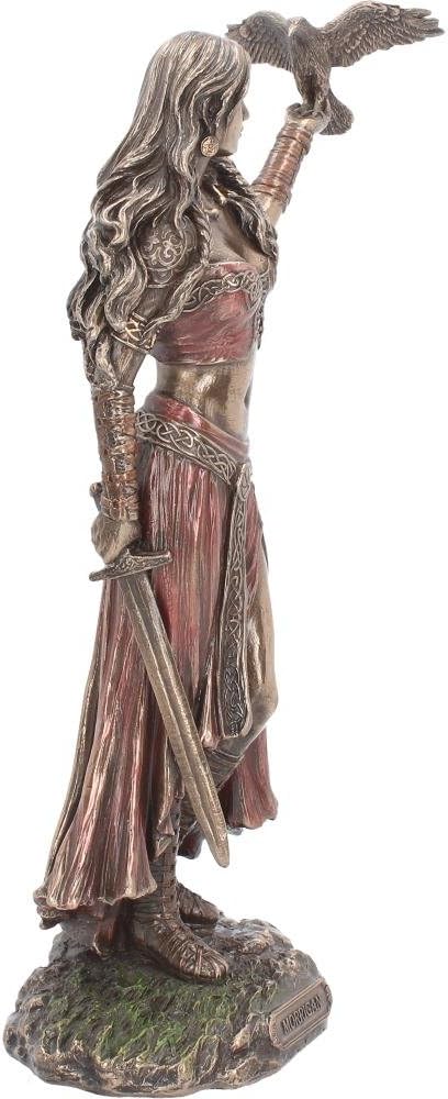 Nemesis Now Morrigan and Crow - Figura decorativa (bronce, 28 cm