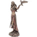 Nemesis Now Morrigan and Crow - Figura decorativa (bronce, 28 cm