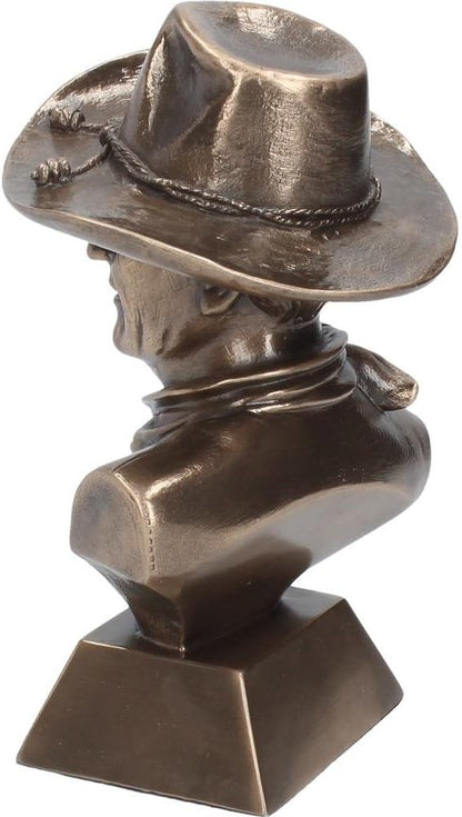 Nemesis Now John Wayne Bust Figurine 18cm Bronze, Resin