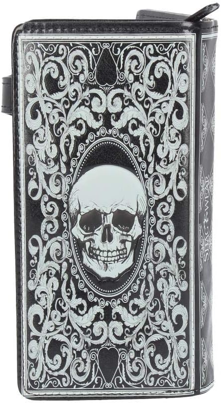 Nemesis Now C3550J7 Skull Tarot Purse 19cm Black, PU