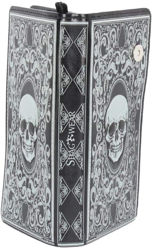 Nemesis Now C3550J7 Skull Tarot Purse 19cm Black, PU