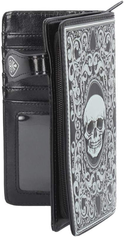 Nemesis Now C3550J7 Skull Tarot Purse 19cm Black, PU