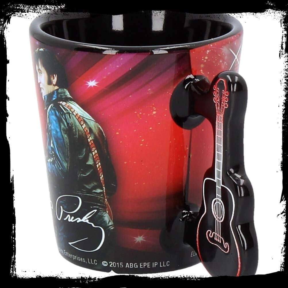 Nemesis Now Elvis '68 Espresso Cup, Red