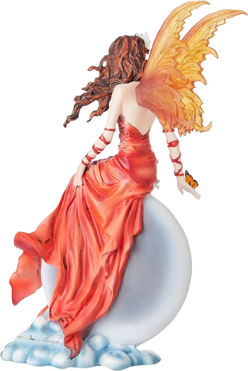 Nene Thomas Crimsonlily Red Moon Fairy And Butterfly Companion Figurine
