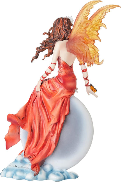 Nene Thomas Crimsonlily Red Moon Fairy And Butterfly Companion Figurine