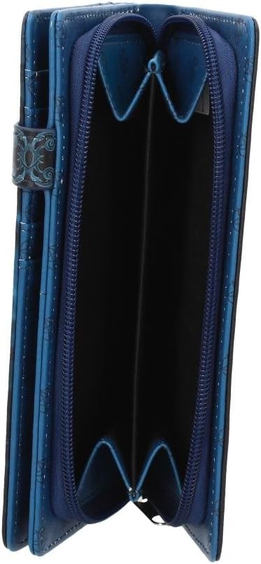 Nemesis Now Awaken Your Magic Anne Stokes Embossed Purse 19cm Blue, PU