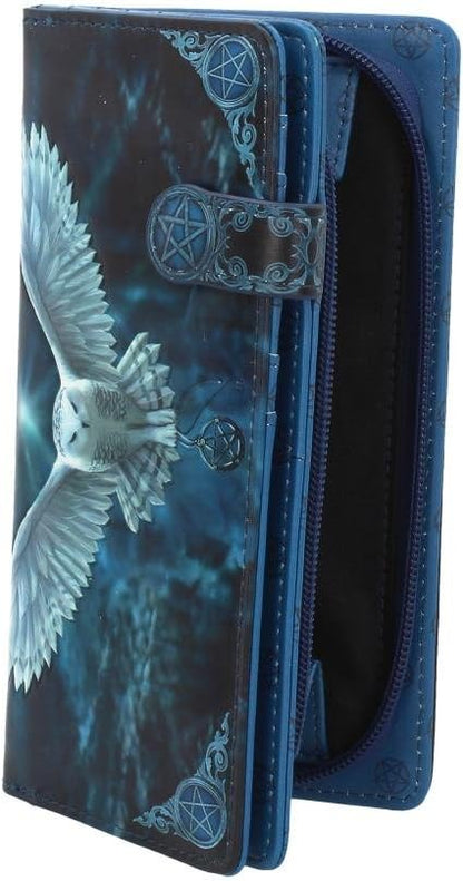 Nemesis Now Awaken Your Magic Anne Stokes Embossed Purse 19cm Blue, PU