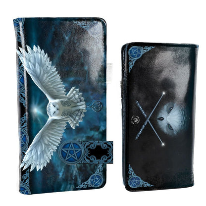 Nemesis Now Awaken Your Magic Anne Stokes Embossed Purse 19cm Blue, PU