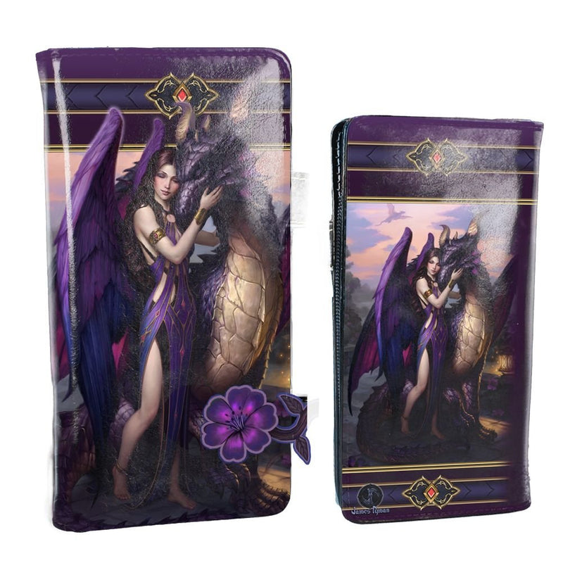 Nemesis Now Dragon Sanctuary James Ryman - Monedero en Relieve (18,5 cm), Color Morado