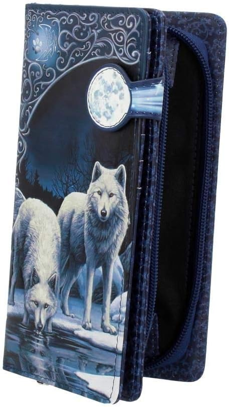 Nemesis Now Warriors of Winter Lisa Parker Embossed Purse 19cm Blue, PU
