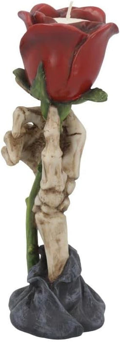 Eternal Flame Romantic Skeleton Hand Tealight Holder 20.5Cm