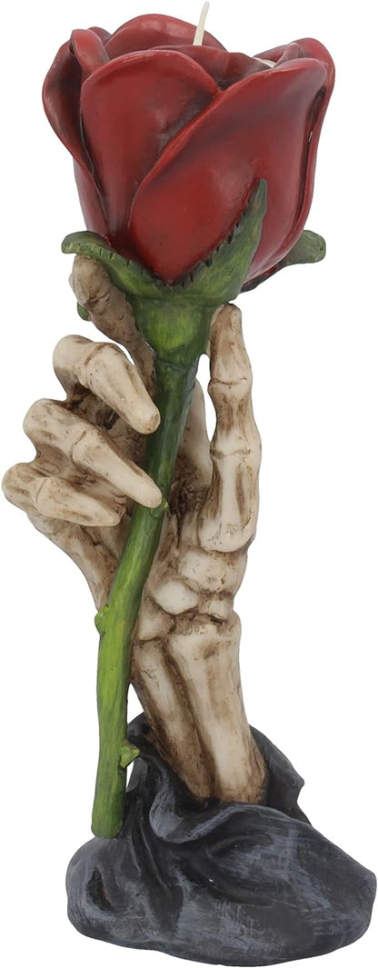 Eternal Flame Romantic Skeleton Hand Tealight Holder 20.5Cm