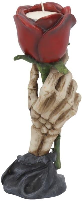 Eternal Flame Romantic Skeleton Hand Tealight Holder 20.5Cm