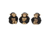 Nemesis Now U4174M8 Three Wise Chimps Figurine 8cm Black