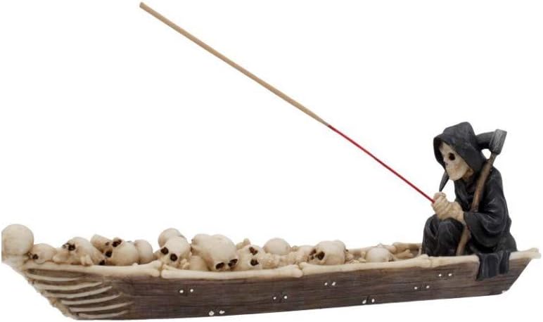 The Ferryman Grim Reaper River Styx Skeleton Incense Holder