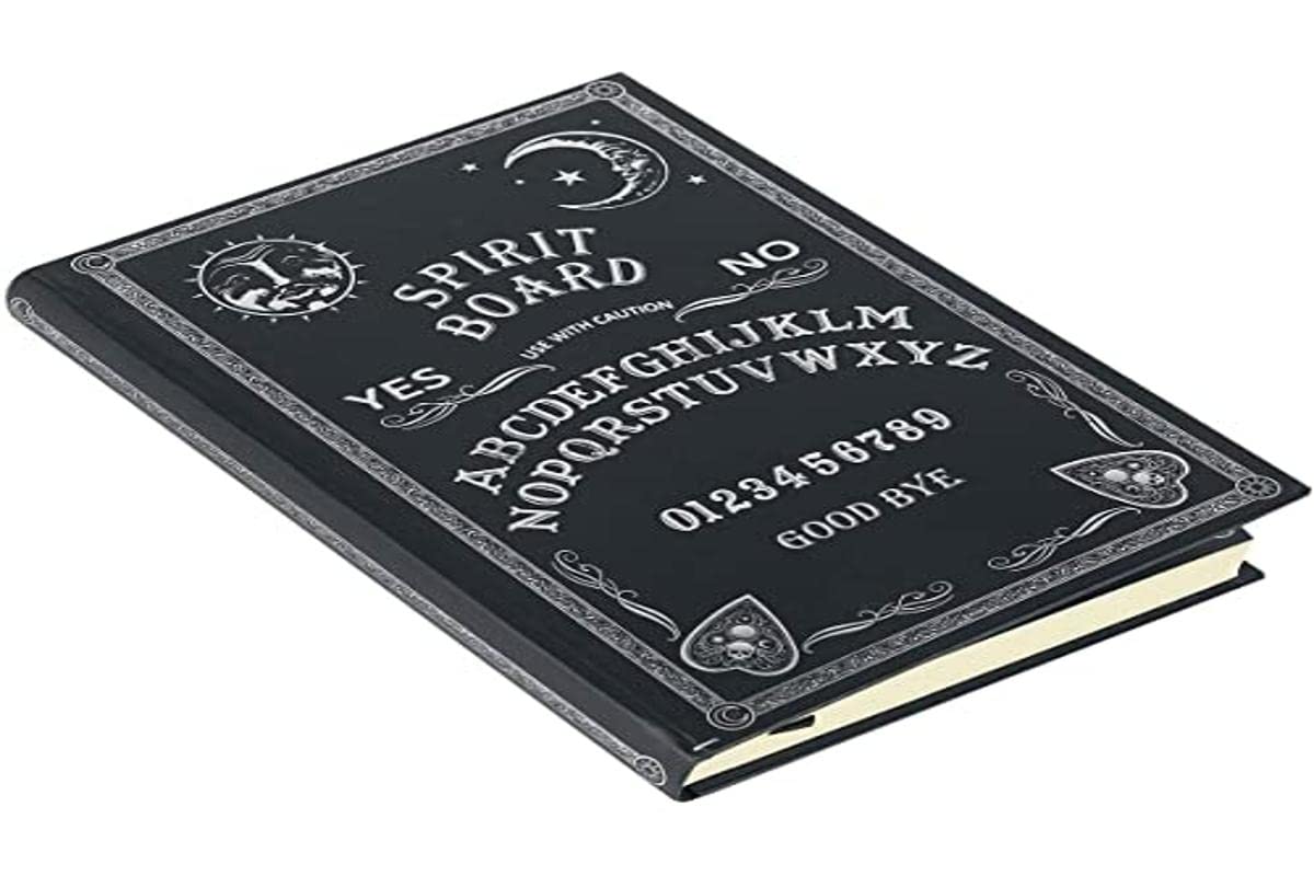 Nemesis Now Embossed Journal Black and White Spirit Board 17cm, Coated, Wood Free Paper