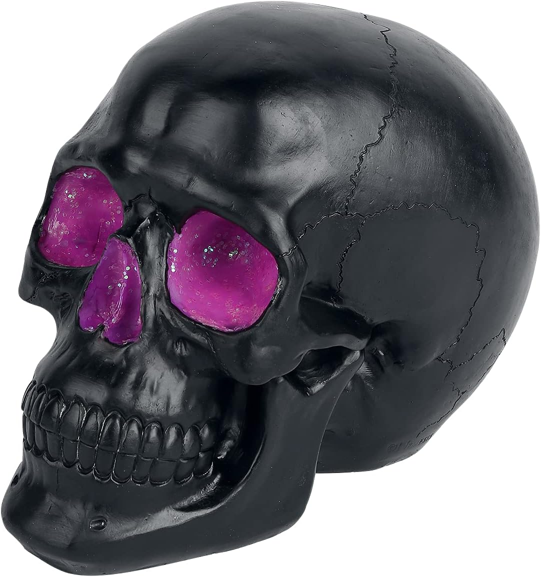 Nemesis Now Geode Skull - Figura Decorativa (Resina, 17 cm), Color Negro y Morado