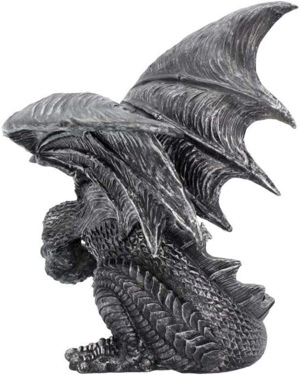 Nemesis Now - Figura de obsidiana (25 cm), Color Plateado