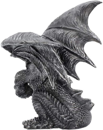Nemesis Now - Figura de obsidiana (25 cm), Color Plateado