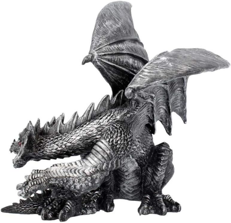Nemesis Now - Figura de obsidiana (25 cm), Color Plateado