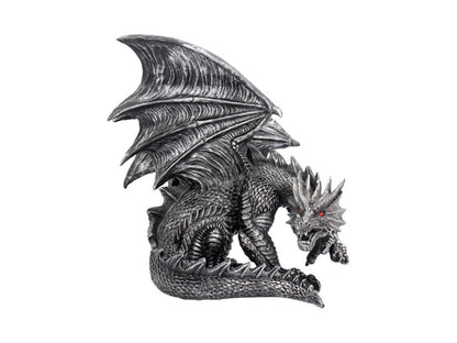 Nemesis Now - Figura de obsidiana (25 cm), Color Plateado