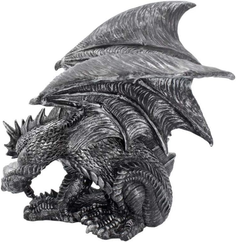 Nemesis Now - Figura de obsidiana (25 cm), Color Plateado