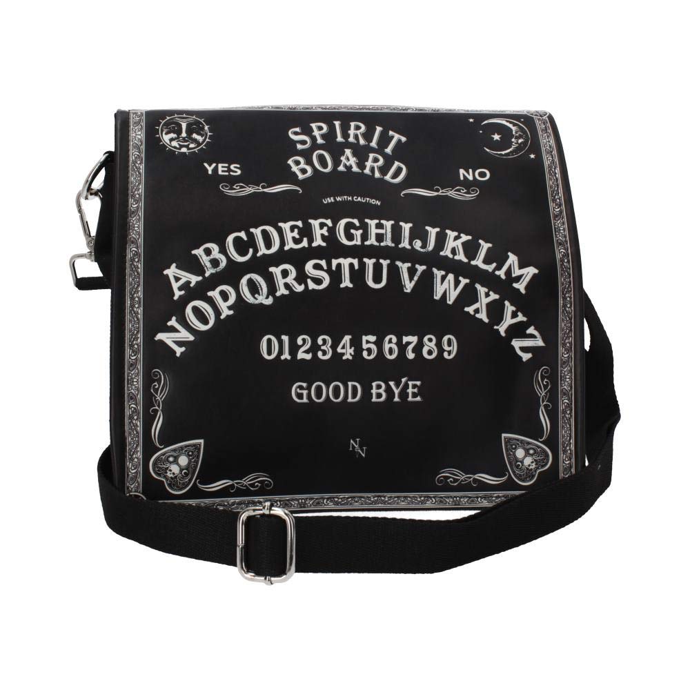 Nemesis Now B4369M8 Spirit Board Shoulder Bag 27cm Black, PU and Canvas