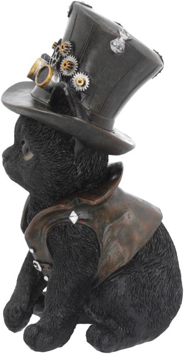 Nemesis Now Cogsmiths Cat 18.5cm Figurine Black, Resin