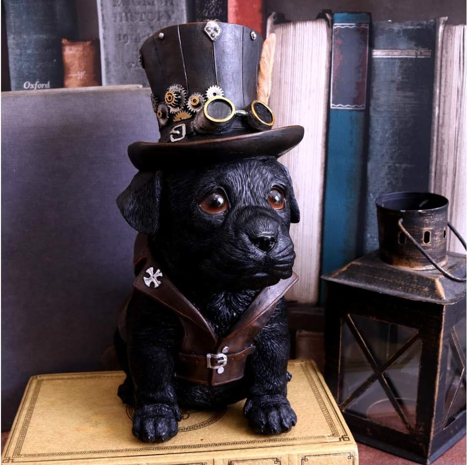Nemesis Now Cogsmiths Dog Figurine 26cm Black