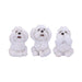 Nemesis Now Three Wise Westies Figurines, White, 8cm, U4461N9
