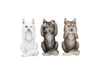 Nemesis Now B4472N9 Three Wise Wolves 10cm Figurine, Resin, Grey, One Size