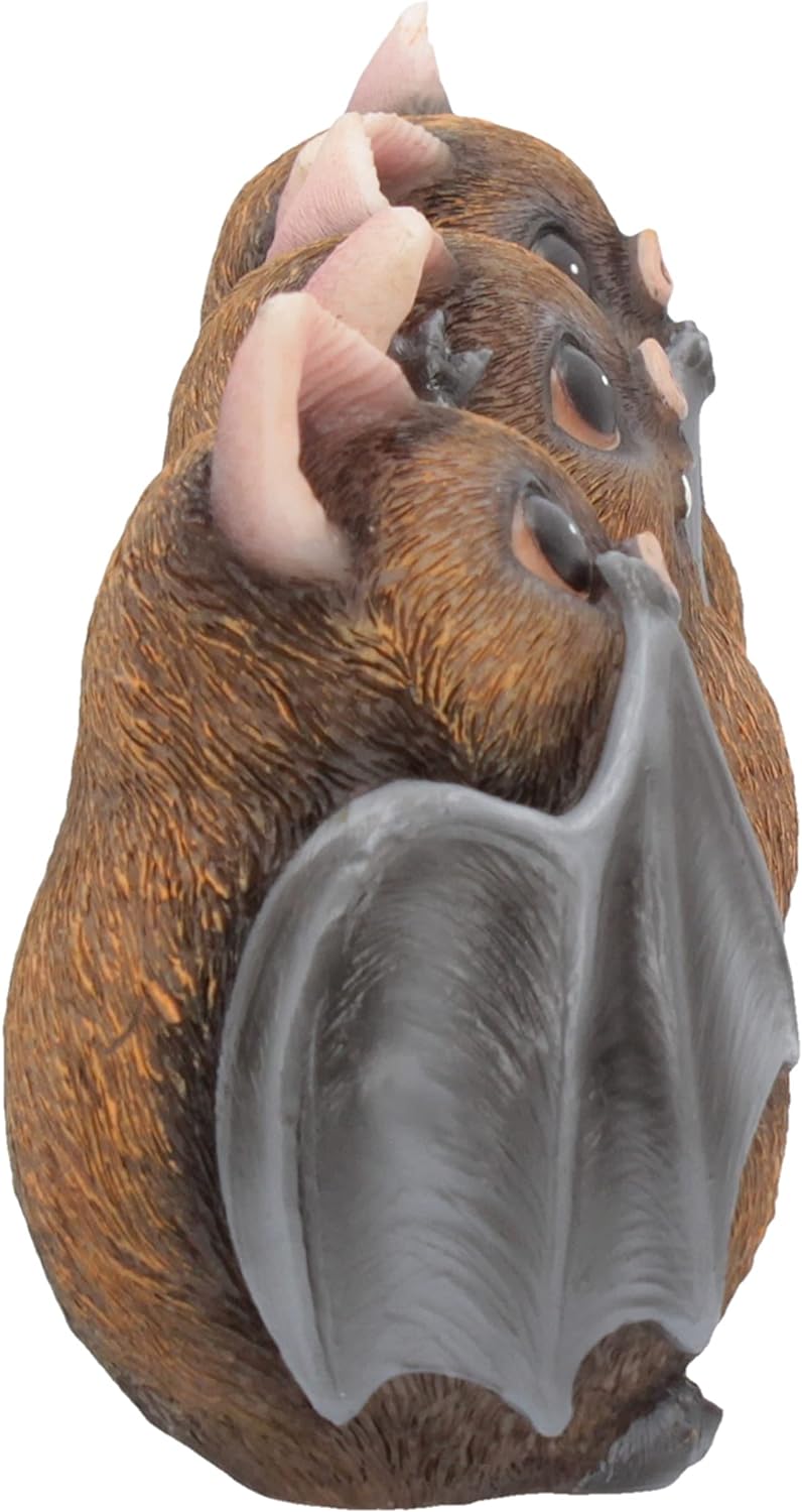 Nemesis Now B4473N9 Three Wise Bats - Figura Decorativa (8,5 cm), Color marrón