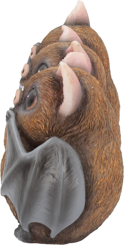 Nemesis Now B4473N9 Three Wise Bats - Figura Decorativa (8,5 cm), Color marrón