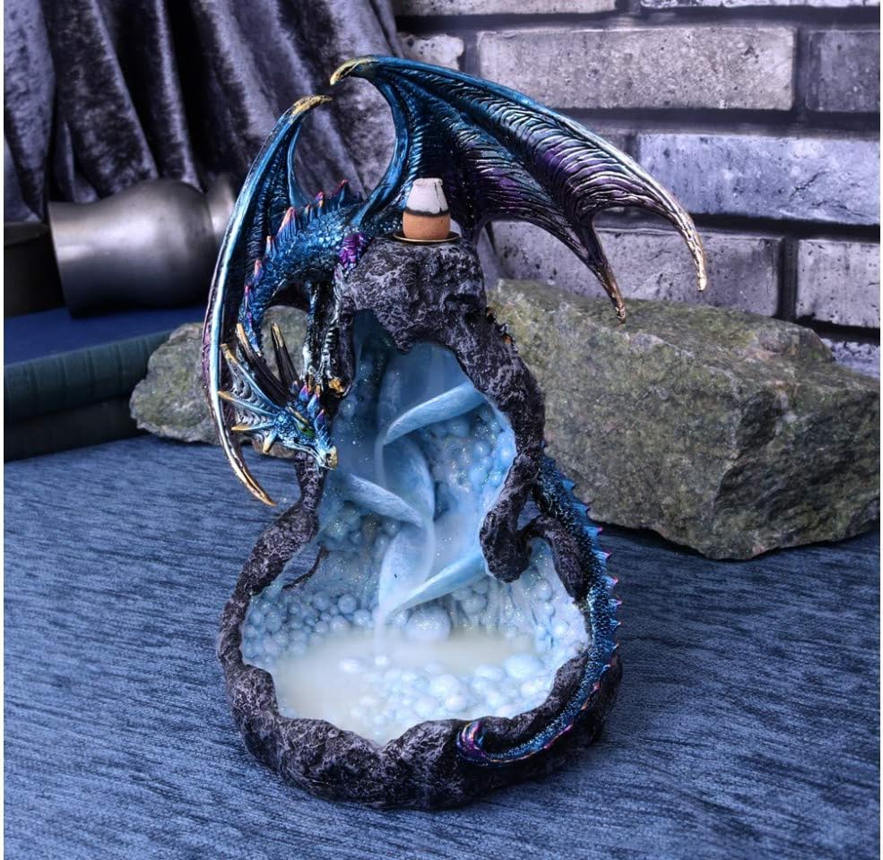 Dragons Intrigue Metallic Dragon Backflow Incense Burner