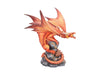 Nemesis Now Adult Fire Dragon Anne Stokes 24.5cm Figurine, Resin, Red, One Size