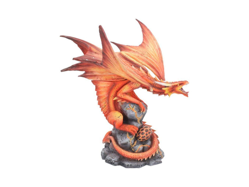Nemesis Now Adult Fire Dragon Anne Stokes 24.5cm Figurine, Resin, Red, One Size