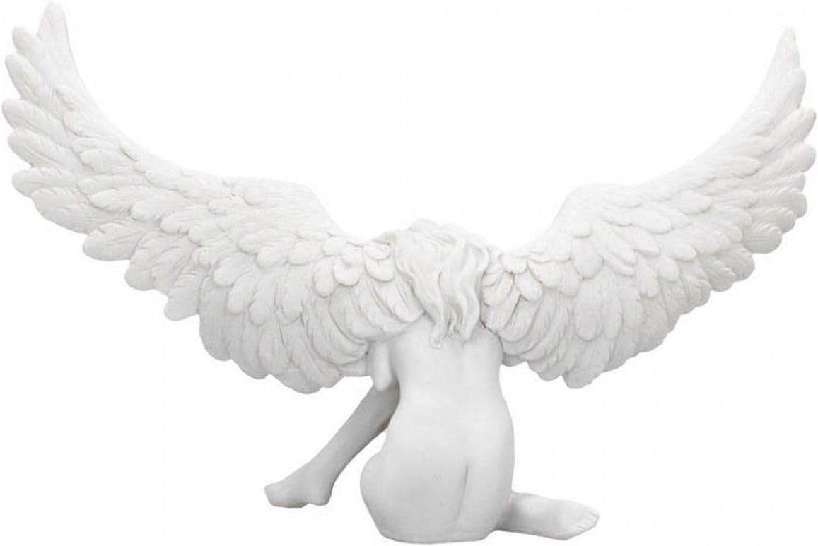 Nemesis Now Angel's Sympathy Ornament 36cm, Heavenly Angel Figurine,White