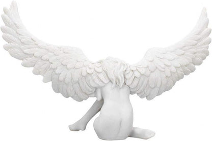 Nemesis Now Angel's Sympathy Ornament 36cm, Heavenly Angel Figurine,White