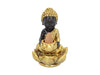 Black & Gold Baby Buddha Backflow Incense Burner 10.3Cm