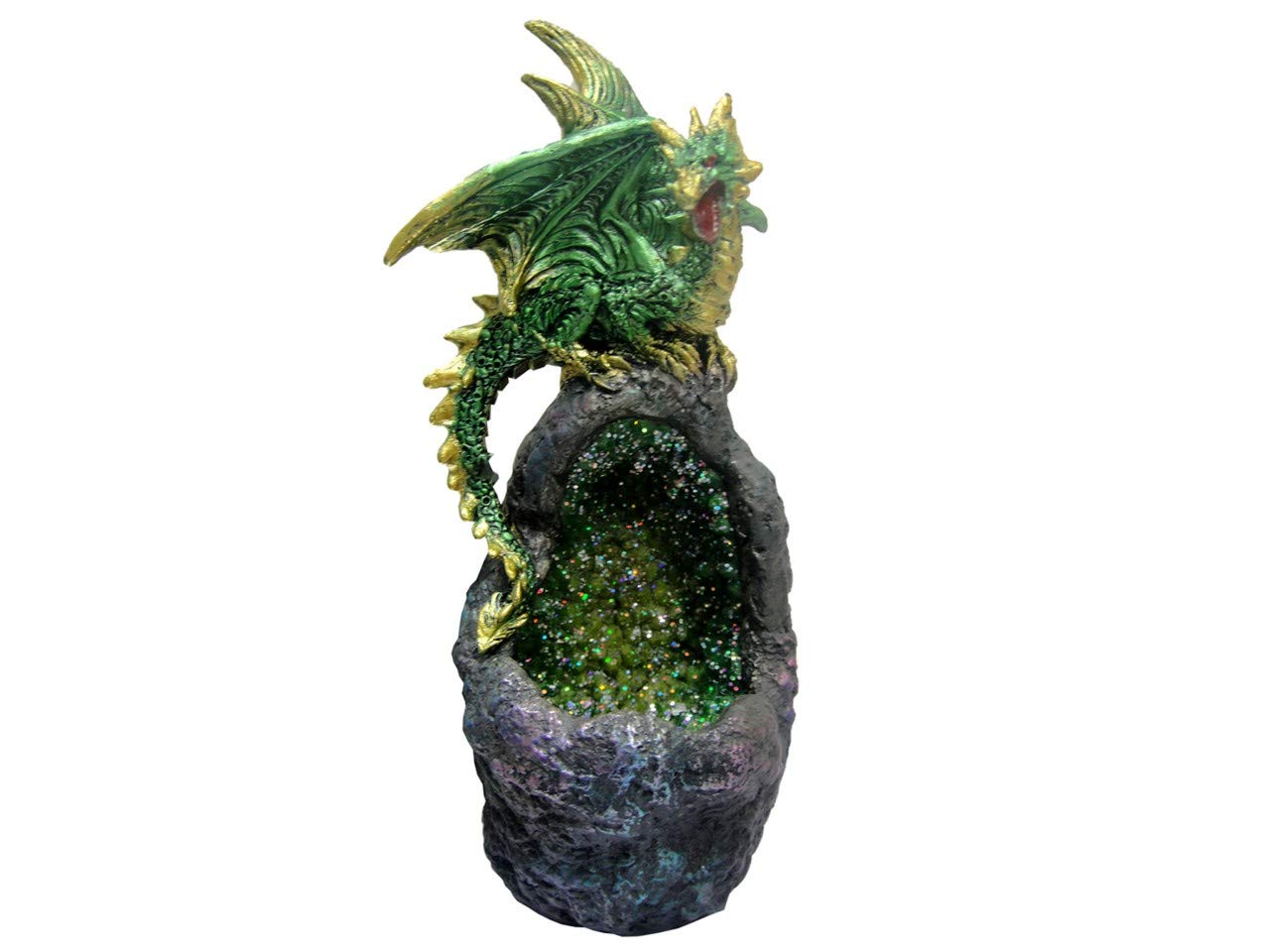 Nemesis Now - Figura Decorativa de Cristal Esmeralda, Color Verde, Talla única