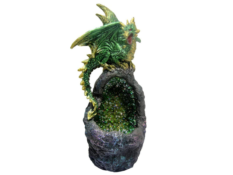 Nemesis Now - Figura Decorativa de Cristal Esmeralda, Color Verde, Talla única