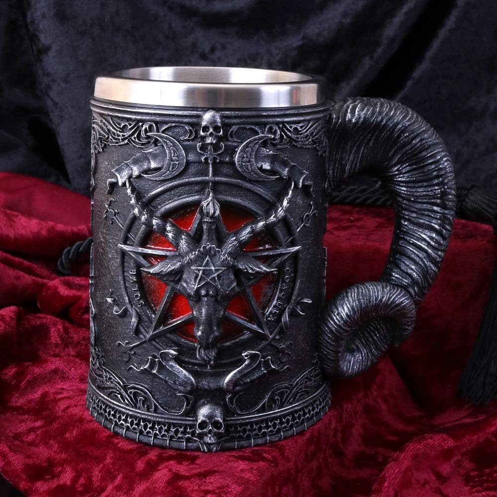 Nemesis Now Baphomet Tankard Unisex Jarra de Cerveza Negro Poliresina