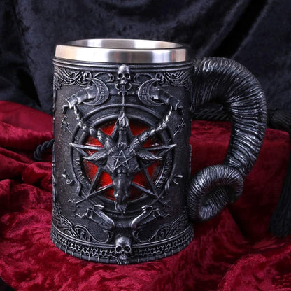 Nemesis Now Baphomet Tankard Unisex Jarra de Cerveza Negro Poliresina