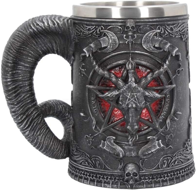 Nemesis Now Baphomet Tankard Unisex Jarra de Cerveza Negro Poliresina