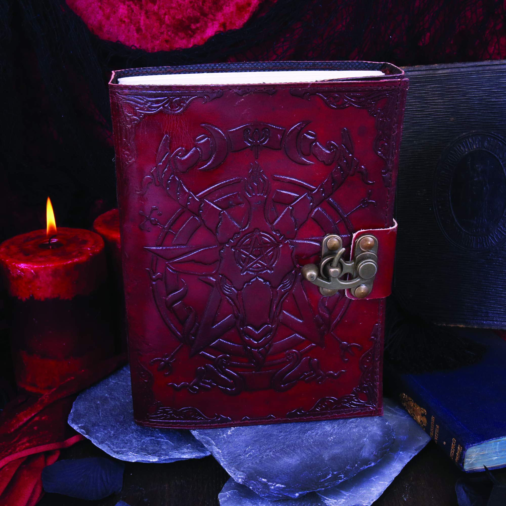 Nemesis Now Baphomet Leather Journal 15x21cm